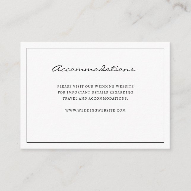 D'accompagnement Carte De Boîtier D'Hébergement Simple (Devant)