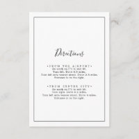 Carte de boîtier d'instructions minimalistes