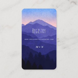 D'accompagnement Carte de boîtier du Registre Mariage Blue Mountain
