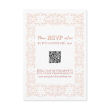 Carte de boîtier en dentelle rose personnalisée