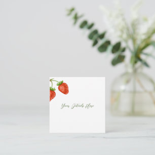 D'accompagnement Carte de boîtier Mariage à gâteau court aux fraise