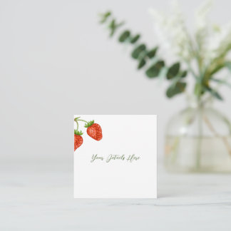 D'accompagnement Carte de boîtier Mariage à gâteau court aux fraise