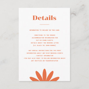 D'accompagnement Carte de boîtier Mariage de marguerite