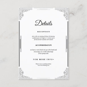 D'accompagnement Carte de boîtier Mariage minimaliste