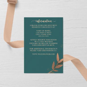 D'accompagnement Carte de boîtier Mariage pour feuilles d'automne d