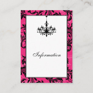 D'accompagnement Carte de boîtier Mariage rose noir