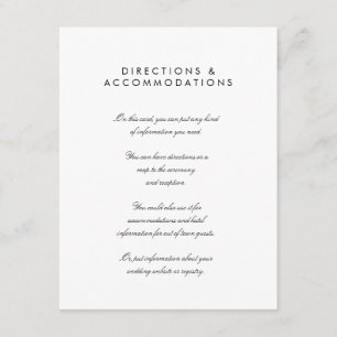 D'accompagnement Carte de boîtier Mariage simple et chic 4,25 pouce