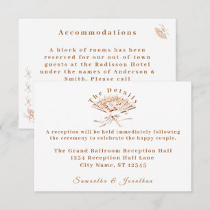 D'accompagnement Carte de boîtier Mariage victorienne traditionnell