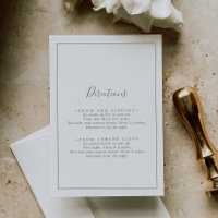Carte de boîtier minimaliste en mode Argent
