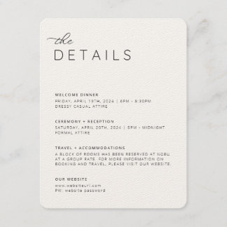 D'accompagnement Carte de boîtier Neutral Creamy Détails