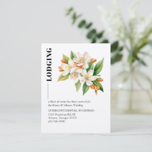 D'accompagnement Carte de boîtier Orange Blossom & Jasmine Blooms
