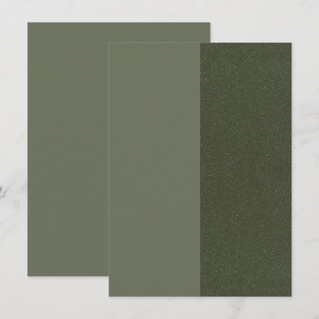 D'accompagnement Carte de boîtier partagé vert mousse moderne – Per (Devant / Derrière)