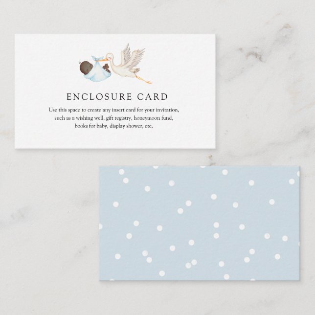 D'accompagnement Carte de boîtier personnalisée Boucle bleue (Devant / Derrière)