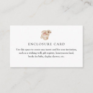 D'accompagnement Carte de boîtier personnalisée Lapin Lapin