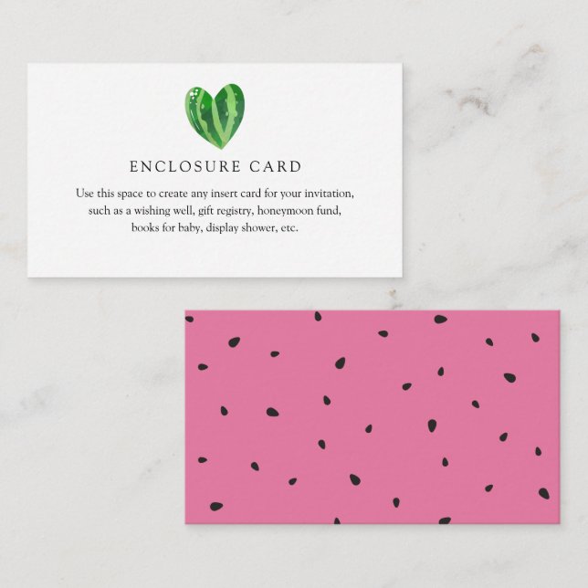 D'accompagnement Carte de boîtier personnalisée Watermelon (Devant / Derrière)
