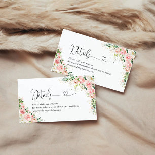 D'accompagnement Carte de boîtier pour les détails de Rose Rose Ros