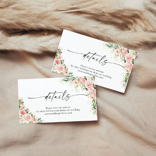 D'accompagnement Carte de boîtier pour les détails de Rose Rose Ros