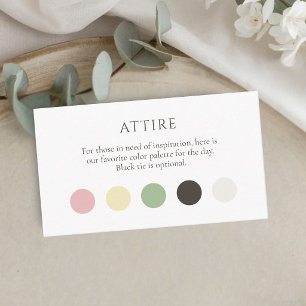 D'accompagnement Carte de code vestimentaire Summer Dot Enclosure