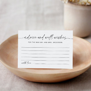 D'accompagnement Carte de conseil et de souhaits de Mariage EVERLEI