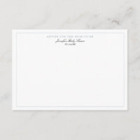 Carte de conseil pour le Baby shower de garçon ble