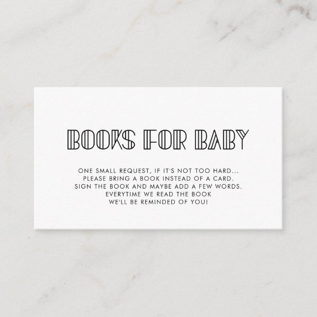 D'accompagnement Carte de demande de baby shower Retro art déco (Devant)