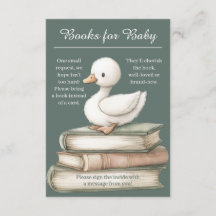 Carte de demande de livre Little Goose | Baby Spri