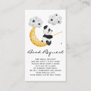 D'accompagnement Carte de demande de livre pour Baby Shower Panda p
