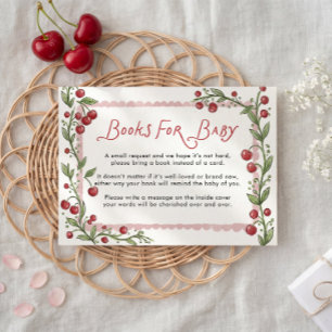 D'accompagnement Carte de demande de livres Cerise pour bébé