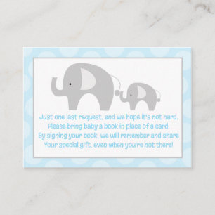 D'accompagnement Carte de demande de réservation pour éléphants ble