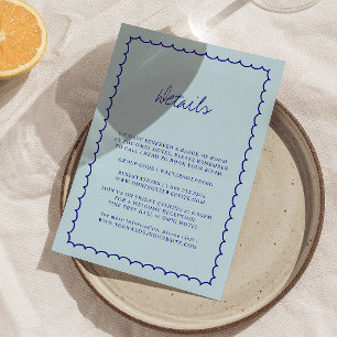D'accompagnement Carte de détail de Mariage à main moderne