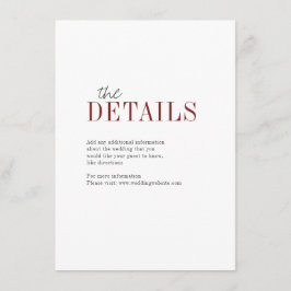 D'accompagnement Carte de détail mariage de automne de typographie