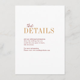 D'accompagnement Carte de détail mariage de automne de typographie