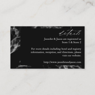 D'accompagnement Carte de détails Black Marble 2