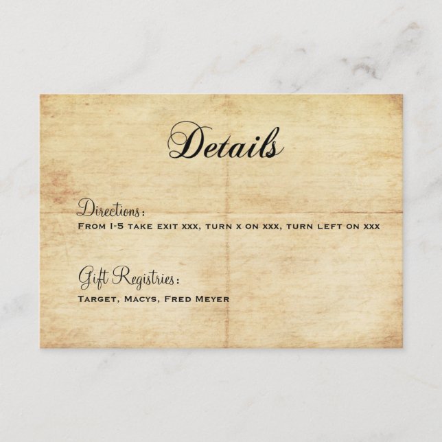 D'accompagnement Carte de détails de Fairytale Happy Ever (Devant)