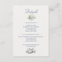 Carte de détails de la Villa Romance Bleu Poussiér