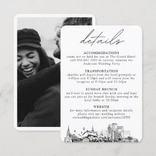 D'accompagnement Carte de détails de mariage à Louisville
