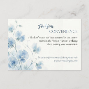 D'accompagnement Carte de détails de mariage Something Blue