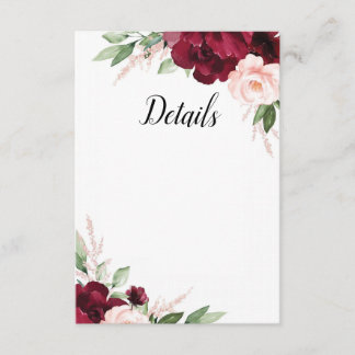 D'accompagnement Carte de détails floraux bien-aimés