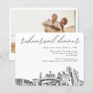 D'accompagnement Carte de dîner de répétition de mariage à Reno