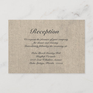 D'accompagnement Carte de direction pour réception de mariage rusti