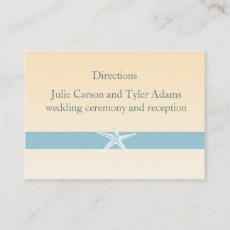 D'accompagnement Carte de direction Sandy Starfish