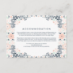 D'accompagnement Carte de direction vintage de Mariage floral de mi