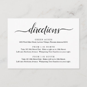 D'accompagnement Carte de directions - Simple