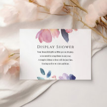 Carte de douche à l'aquarelle Peony