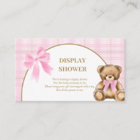 Carte de douche d'affichage de Teddy Bear Prépa Ro