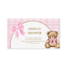Carte de douche d'affichage de Teddy Bear Prépa Ro