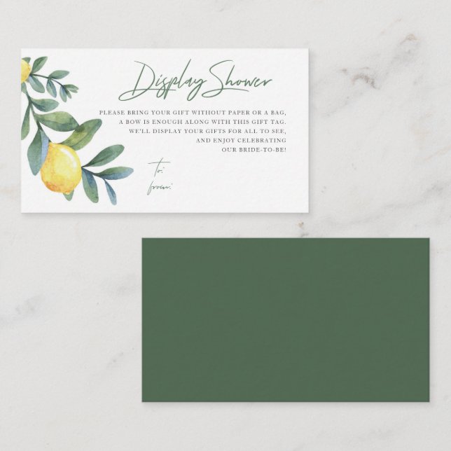 D'accompagnement Carte de douche d'affichage, Pas d'emballage, Fête (Devant / Derrière)