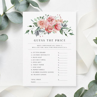 D'accompagnement Carte de jeu de devinette de prix pour enterrement