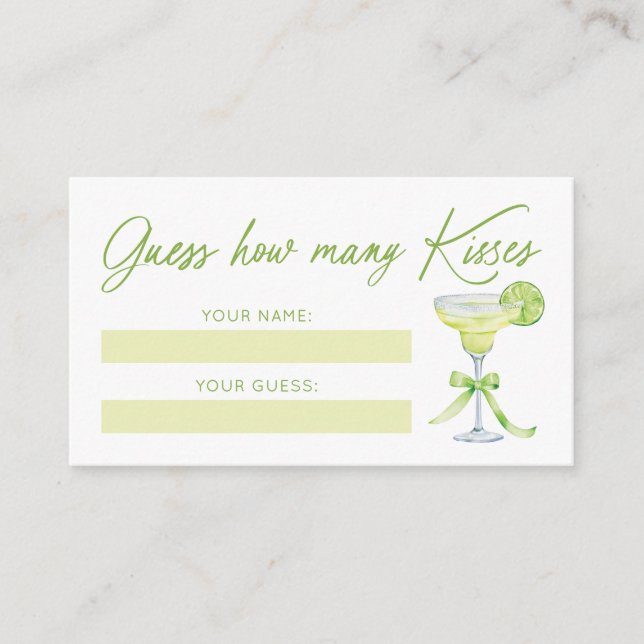 D'accompagnement Carte de jeu de douche de mariée 'Devinez combien  (Devant)