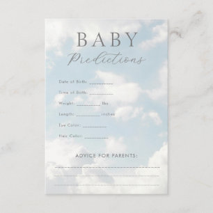 D'accompagnement Carte de jeu Prédictions et conseils pour bébé
